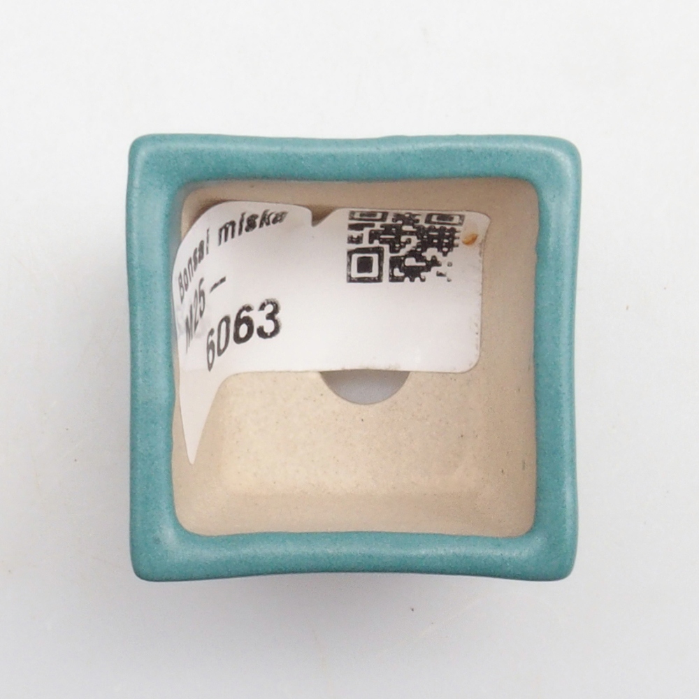 Ceramiczna miska bonsai 3,5 x 3,5 x 3 cm, kolor niebieski