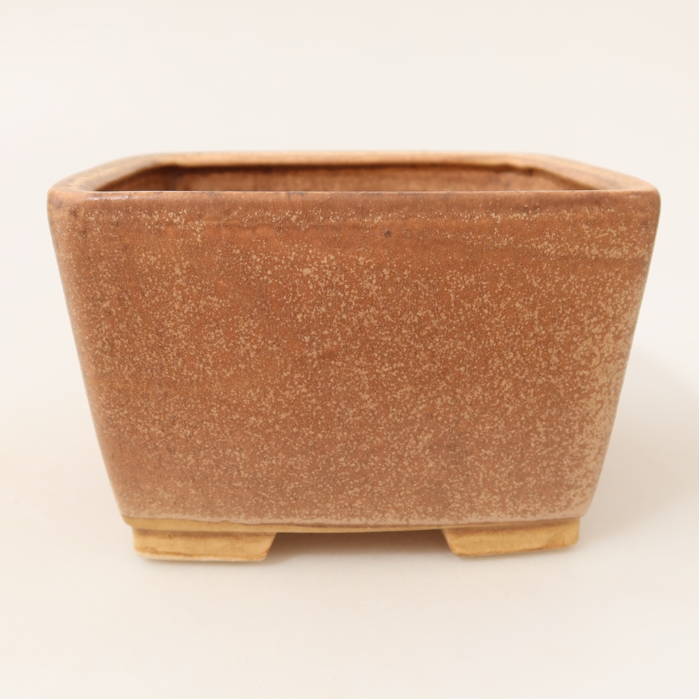 Ceramiczna miska do bonsai 13 x 13 x 8 cm, kolor różowy