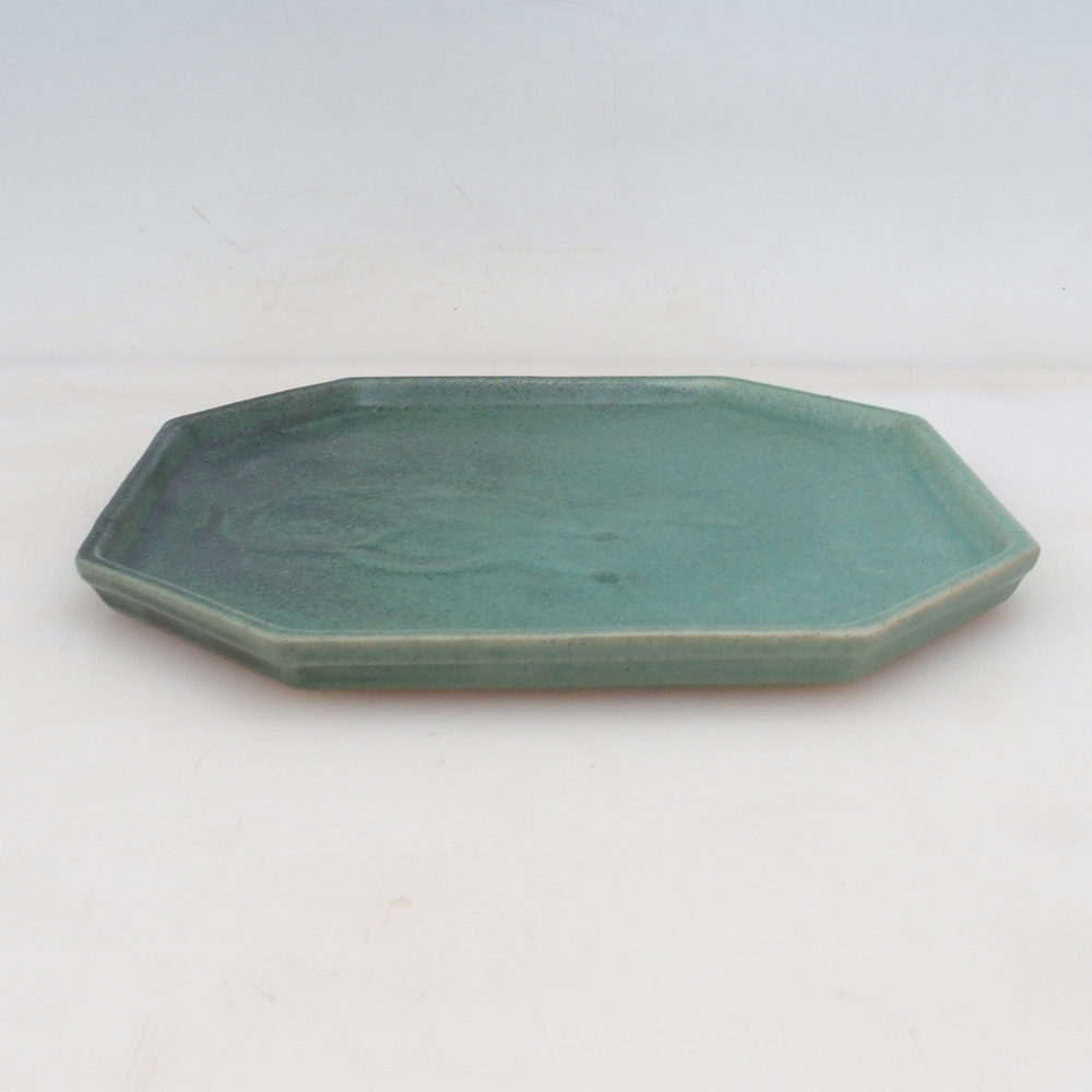 Miska ceramiczna H14 - 18 x 18 x 1 cm - brązowa