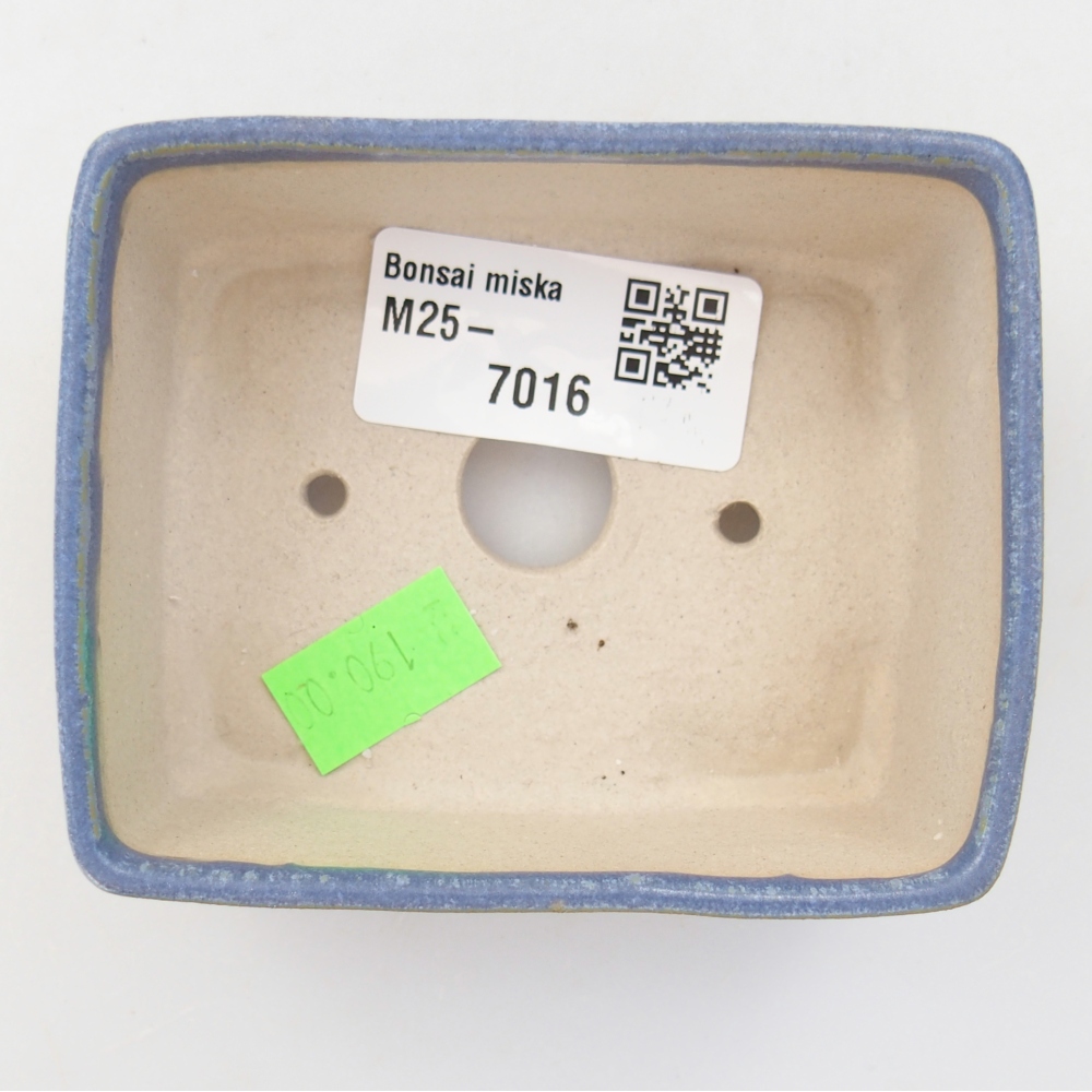 Ceramiczna miska na bonsai 8,5 x 7 x 3,5 cm, kolor niebieski
