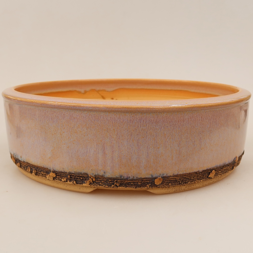 Ceramiczna miska do bonsai 27 x 27 x 8 cm, kolor różowy