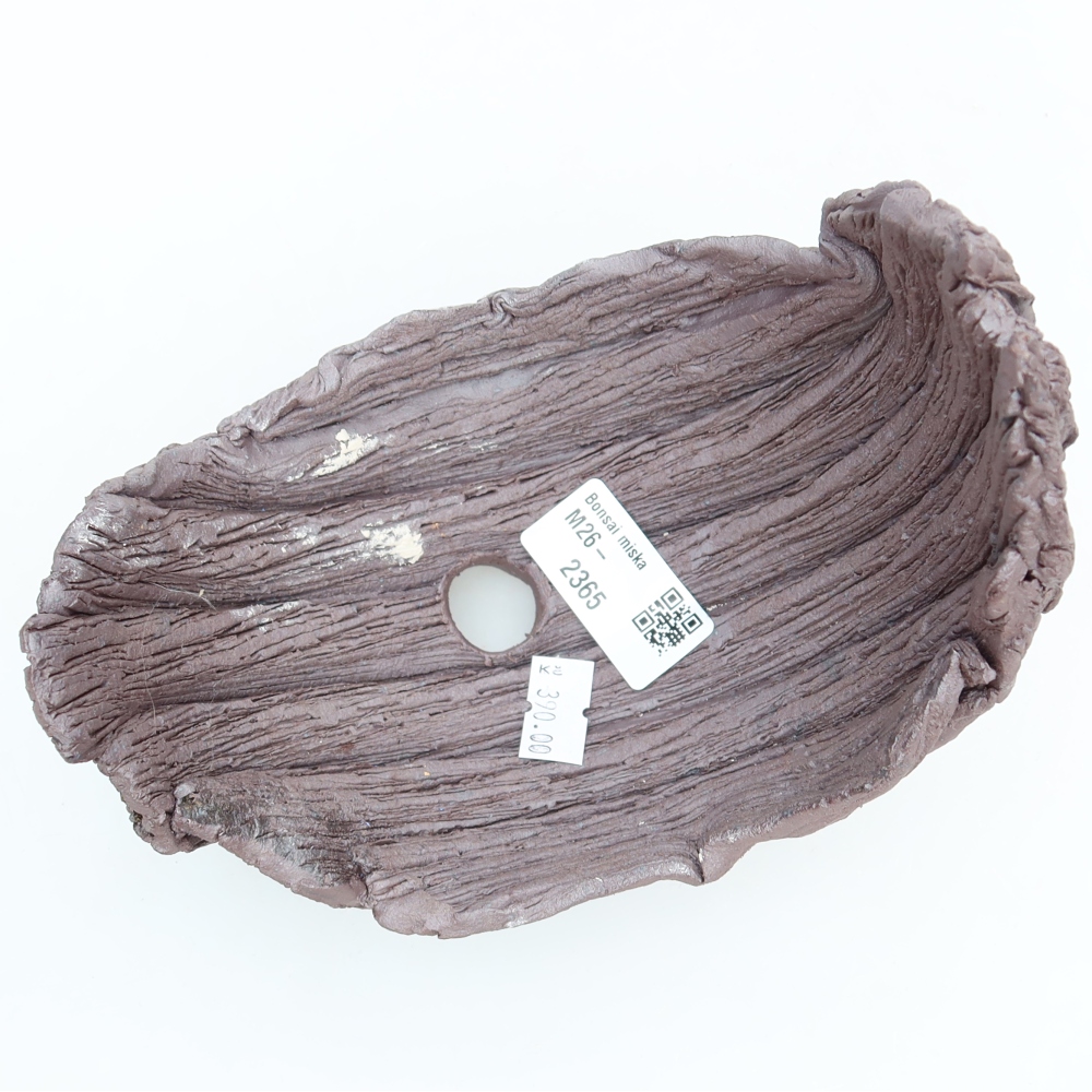 Ceramiczna skorupa  15 x 11 x 15 cm, kolor brązowy