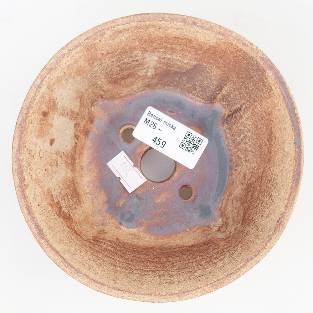Ceramiczna miska do bonsai 13,5 x 13,5 x 6,5 cm, brązowa