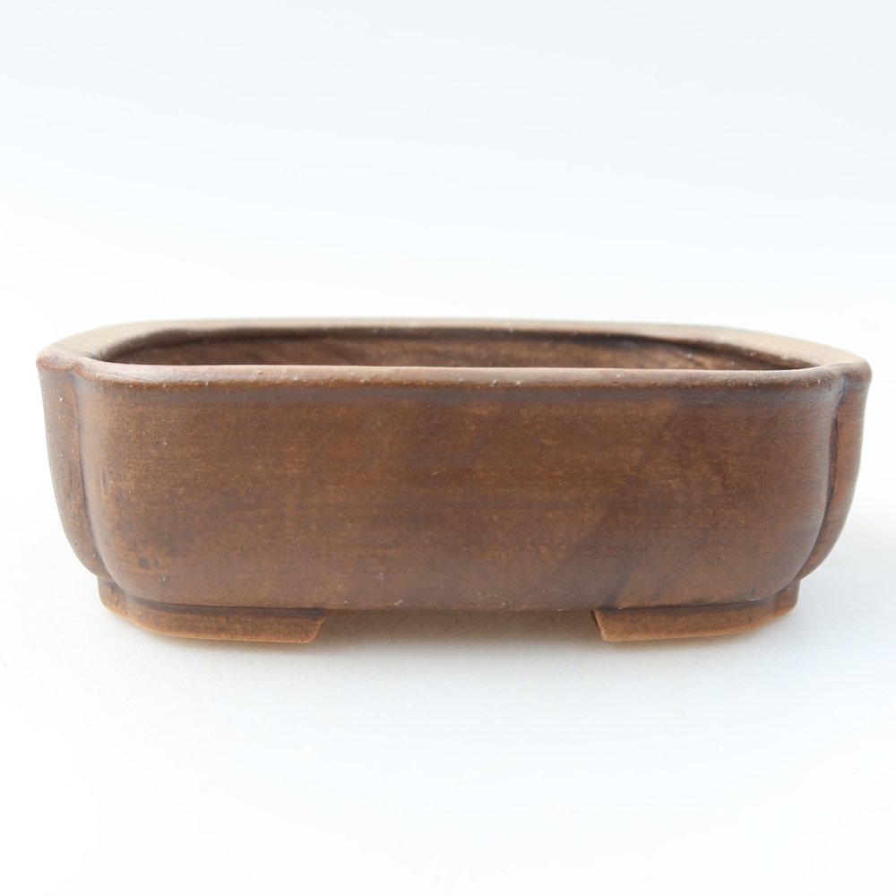 Ceramiczna miska do bonsai 13,5 x 12 x 4 cm, kolor brązowy