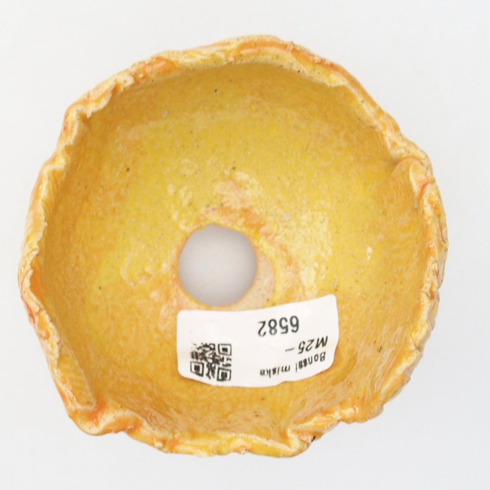 Ceramiczna muszla 8 x 8 x 6 cm, żółta