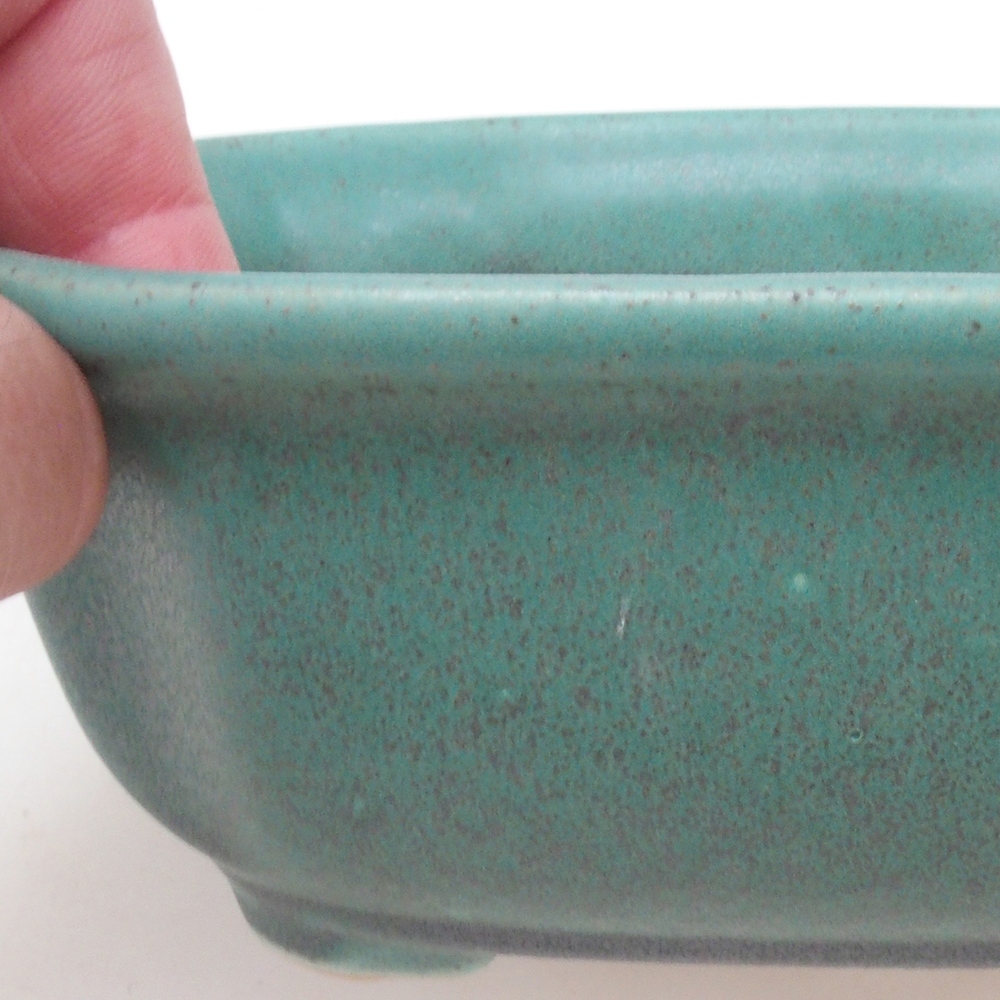 Miska bonsai H31 - 14 x 12 x 5,5 cm. - zielony
