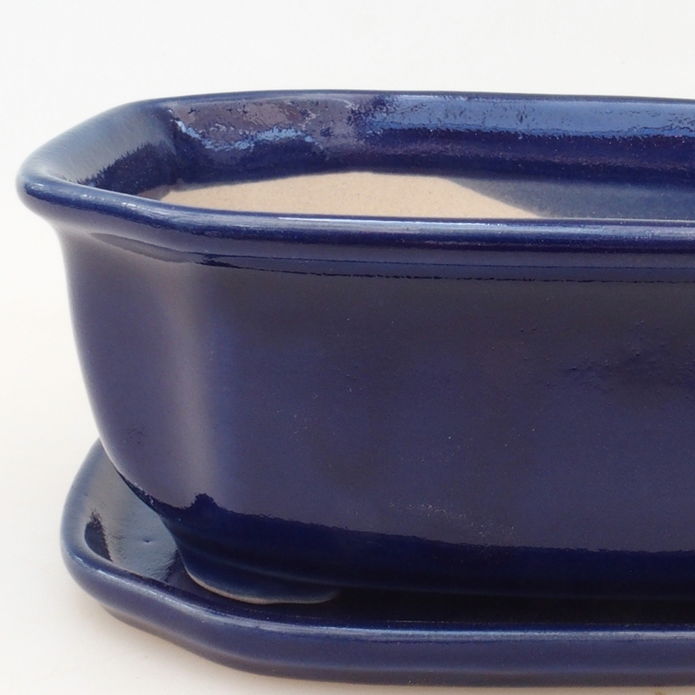 Bonsai bowl + spodek H31 - niebieski