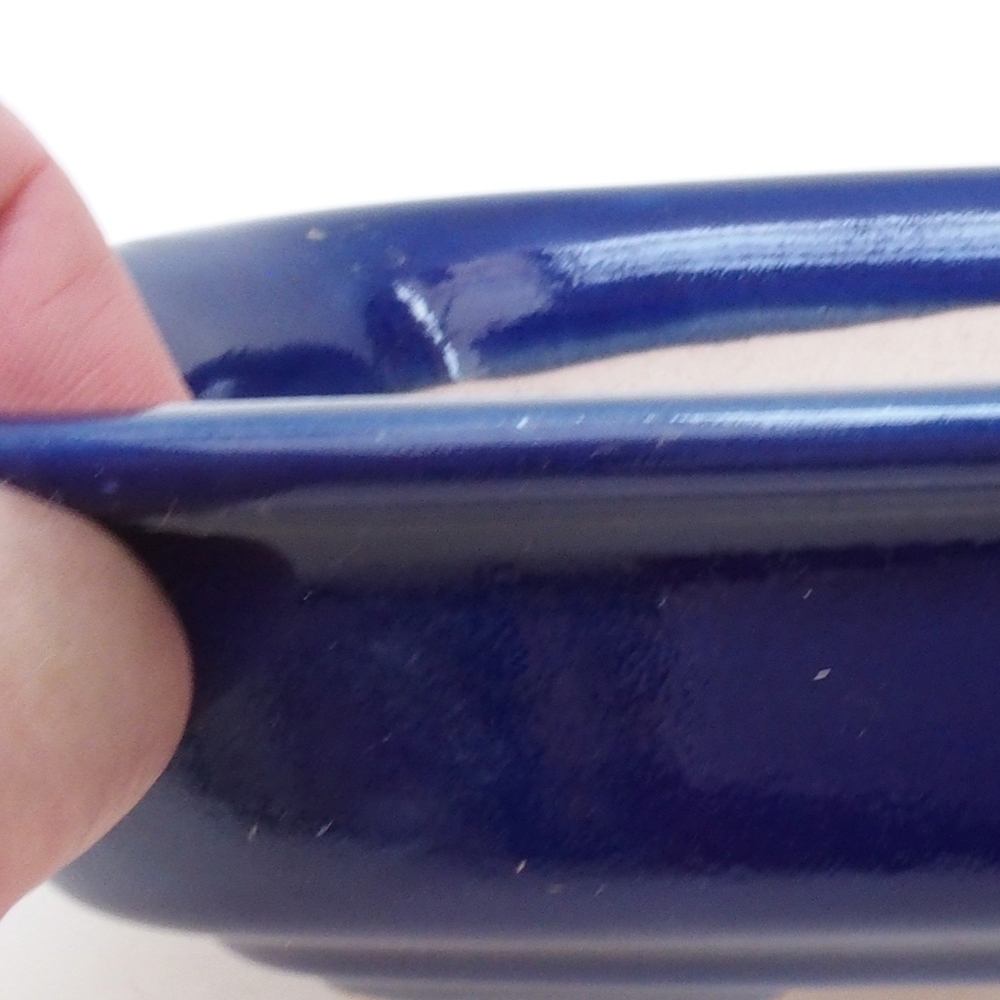 Bonsai bowl H02 - 19 x 13 x 5 cm. - niebieski