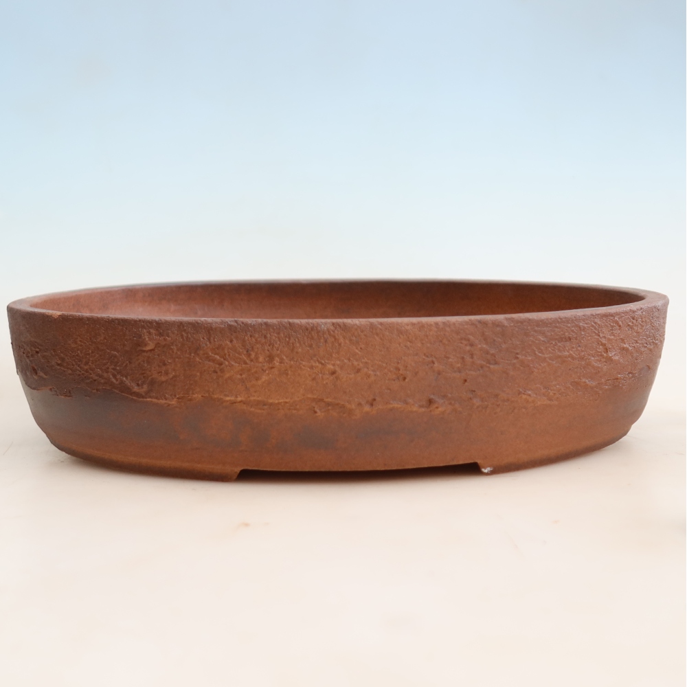Ceramiczna miska do bonsai 37 x 30 x 7 cm, kolor brązowy