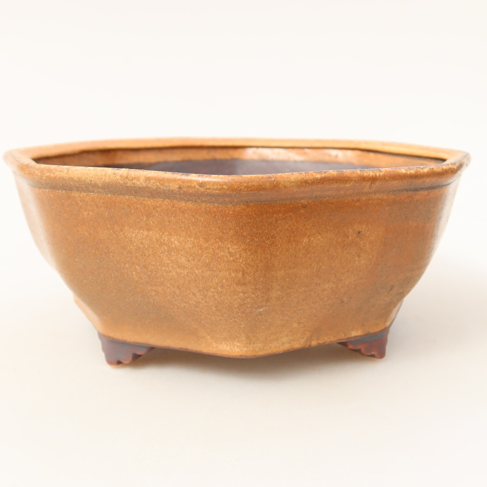 Ceramiczna miska do bonsai 17 x 16 x 6,5 cm, kolor różowy