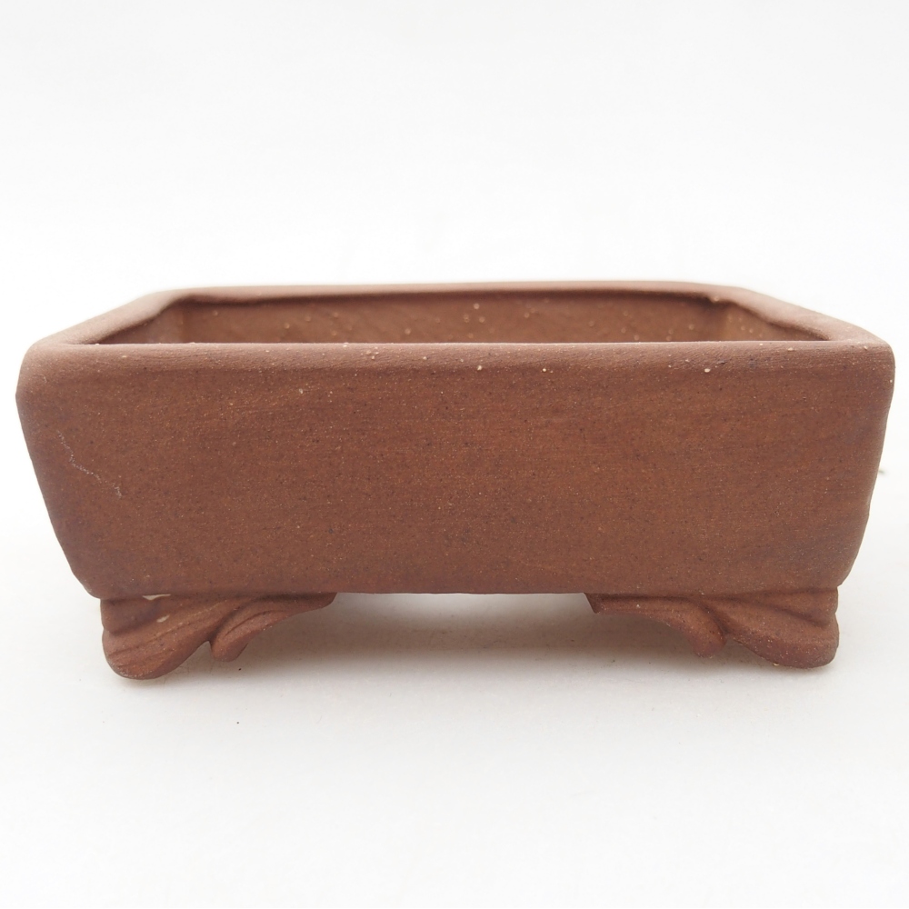 Ceramiczna miska do bonsai 10 x 8 x 4 cm, brązowa