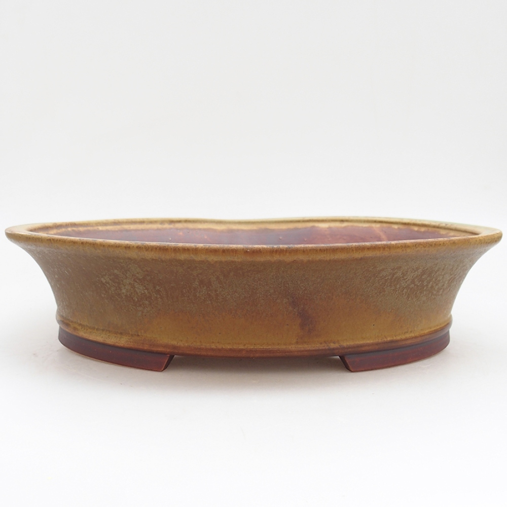 Ceramiczna miska bonsai 32 x 29 x 7 cm, kolor zielony