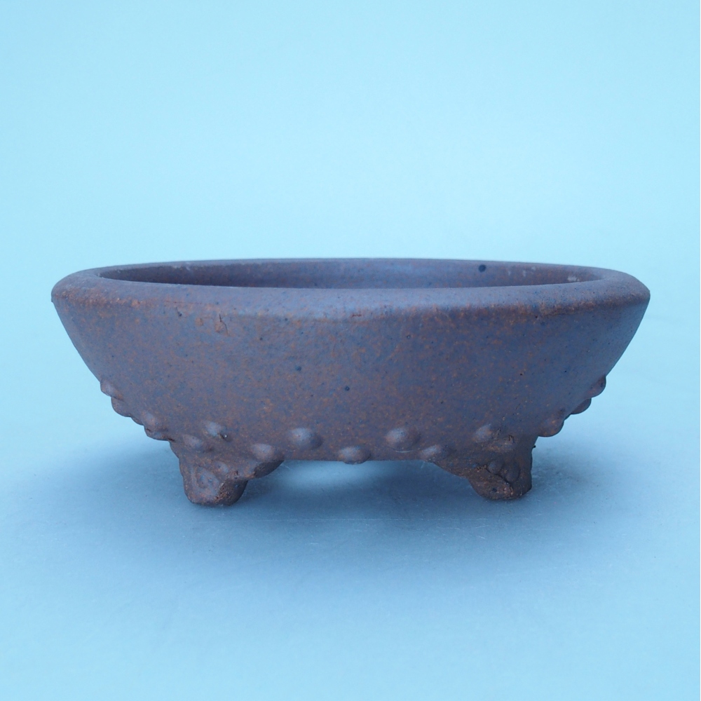 Miska 11 x 11 x 4 cm brązowa