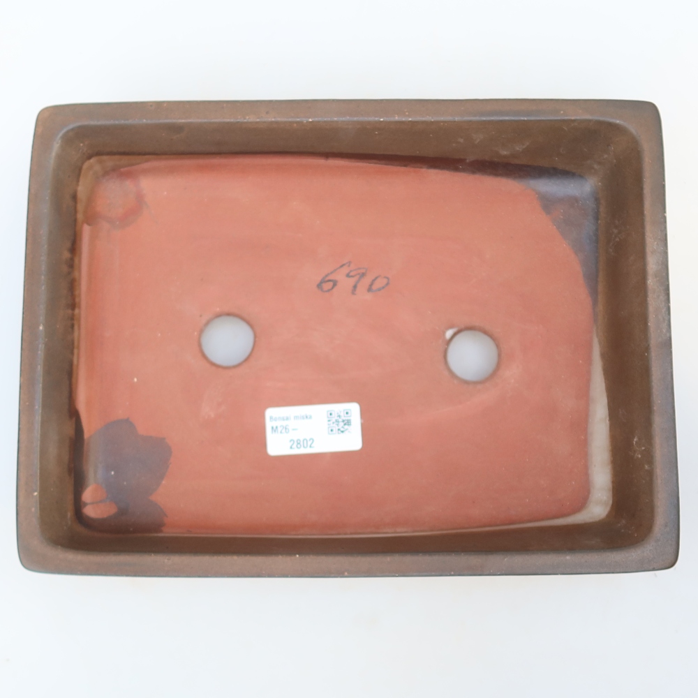 Ceramiczna miska  26 x 20 x 5 cm, kolor brązowy