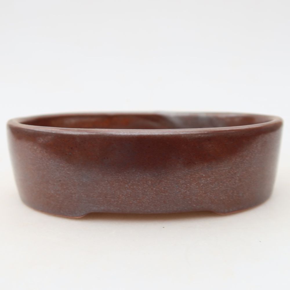 Ceramiczna miska do bonsai 13 x 10 x 3,5 cm, kolor brązowy