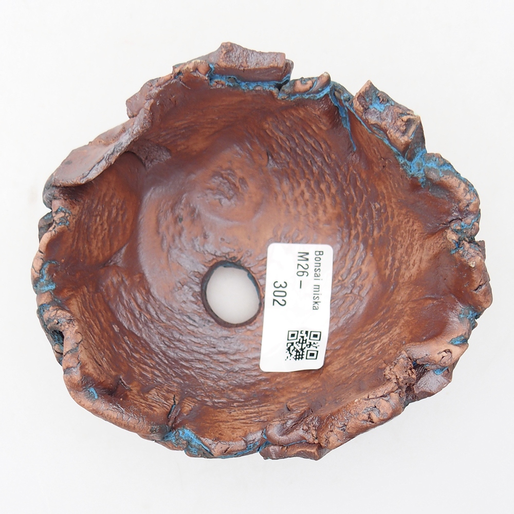 Ceramiczna muszla 11,5 x 11 x 7,5 cm, kolor niebieski