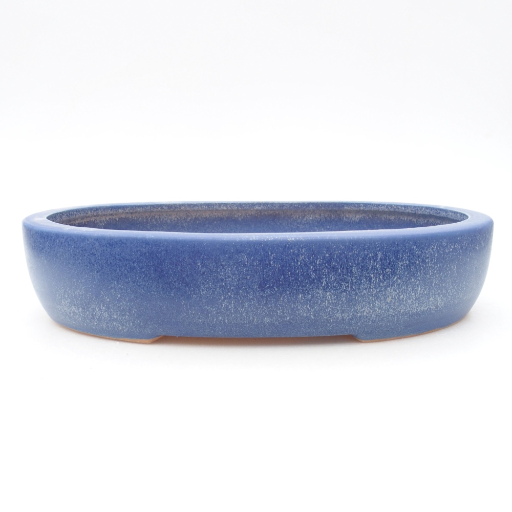 Ceramiczna miska bonsai 26,5 x 21 x 5,5 cm, kolor niebieski