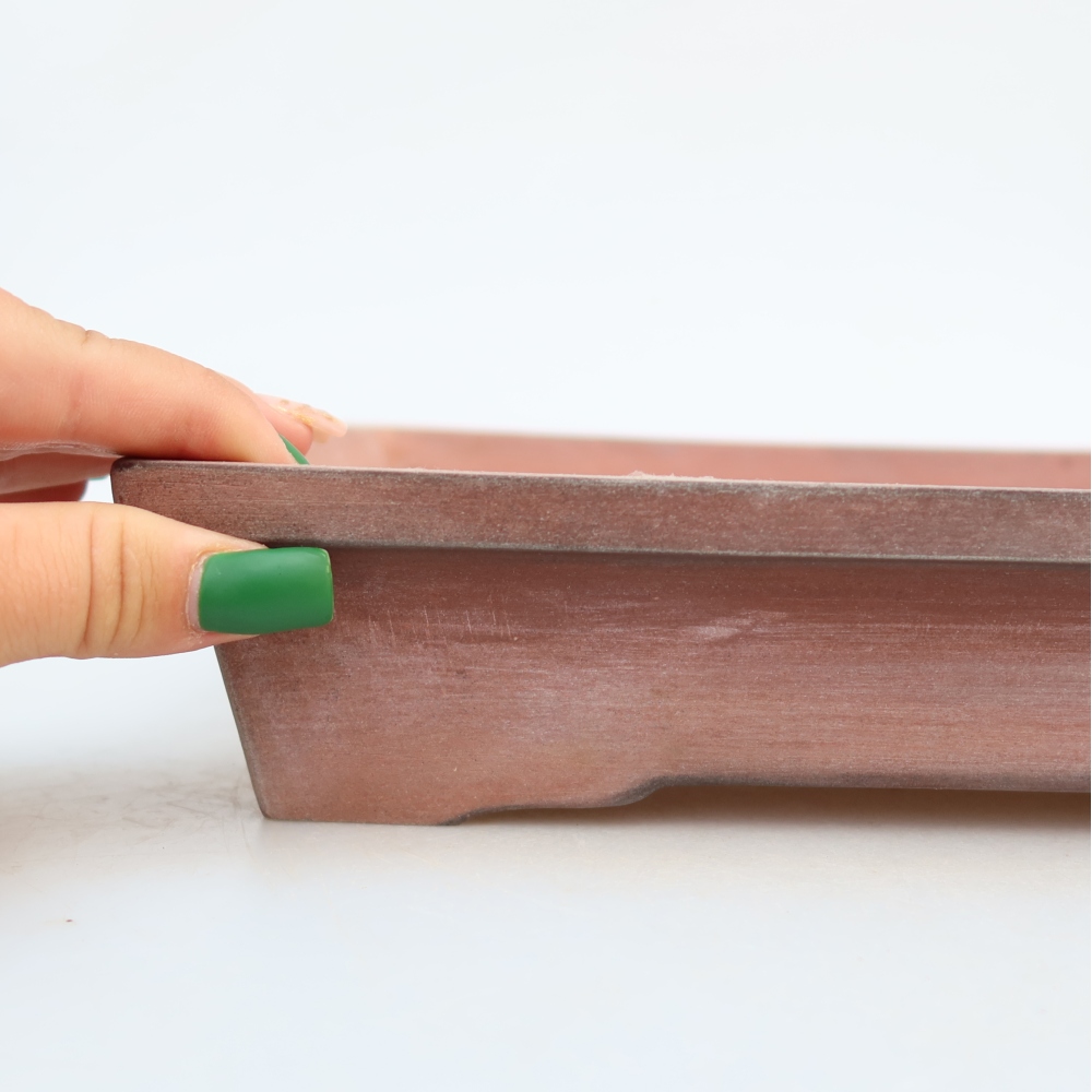 Ceramiczna miska  26 x 20 x 5 cm, kolor ceglasty