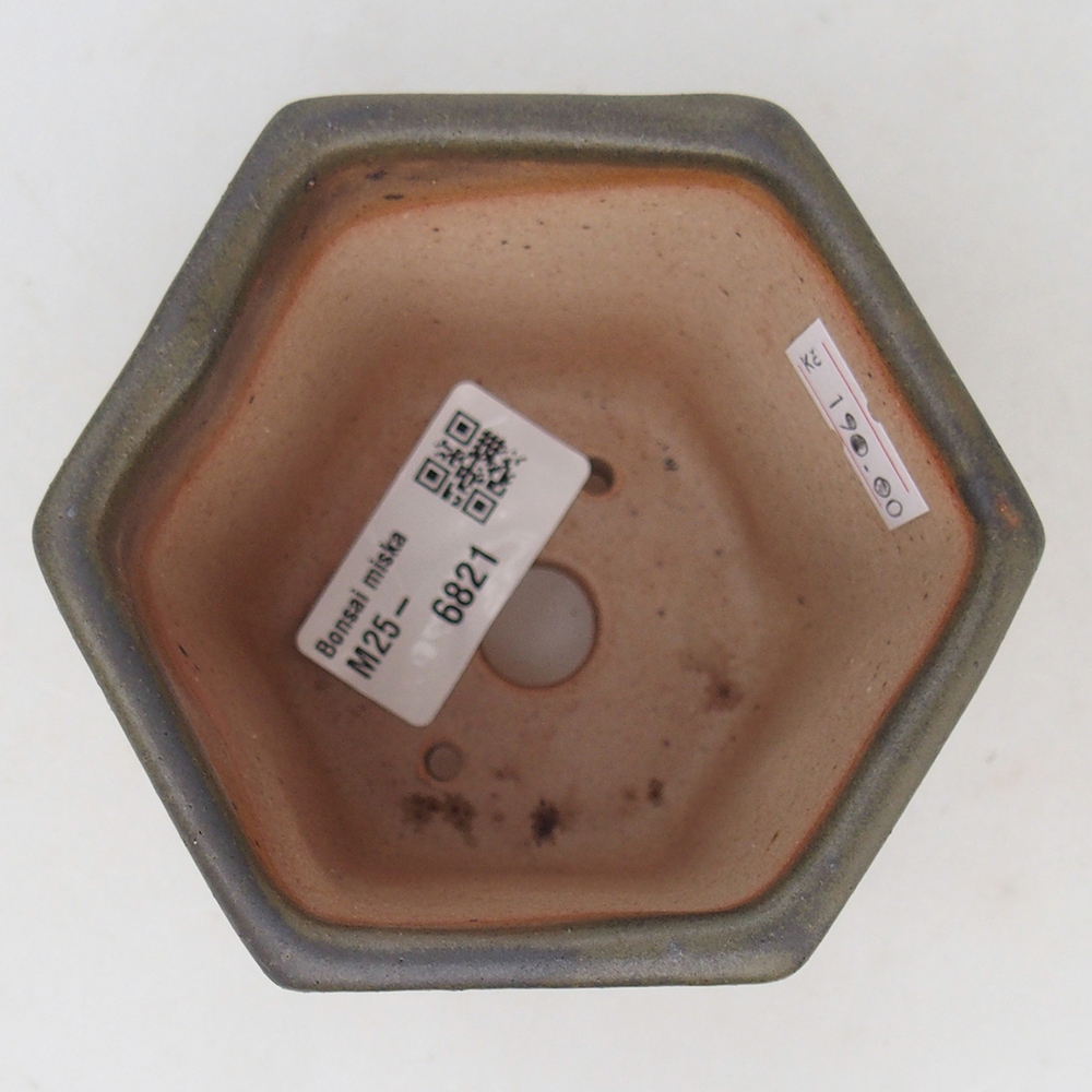 Ceramiczna miska do bonsai 9,5 x 8,5 x 8 cm, zielona