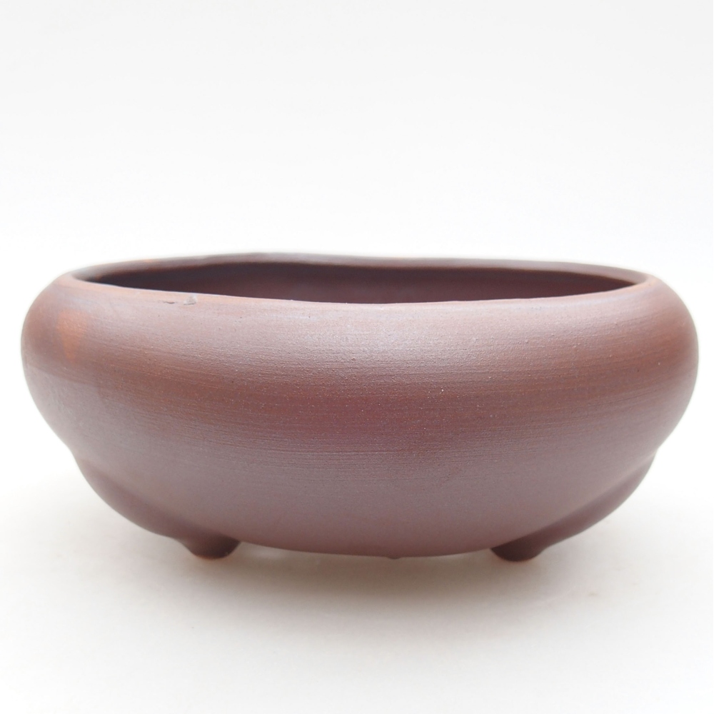 Ceramiczna miska bonsai 14 x 14 x 6,5 cm, kolor metaliczny