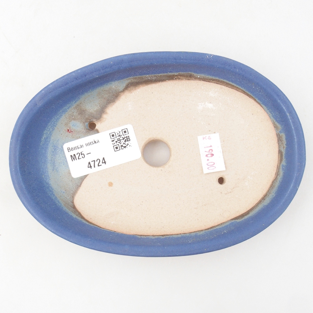 Ceramiczna miska bonsai 15,5 x 11 x 3 cm, kolor niebieski