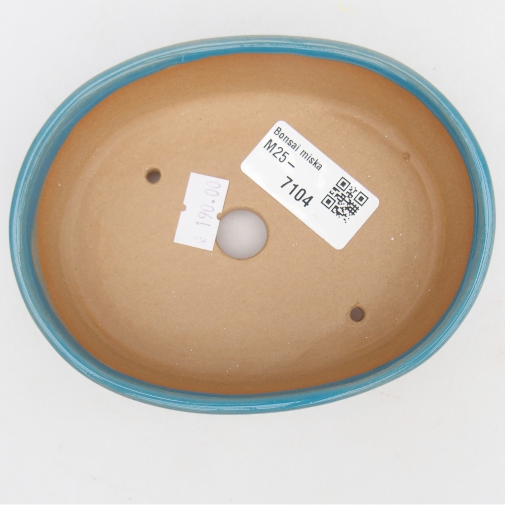 Ceramiczna miska do bonsai 12,5 x 10 x 3,5 cm, kolor niebieski