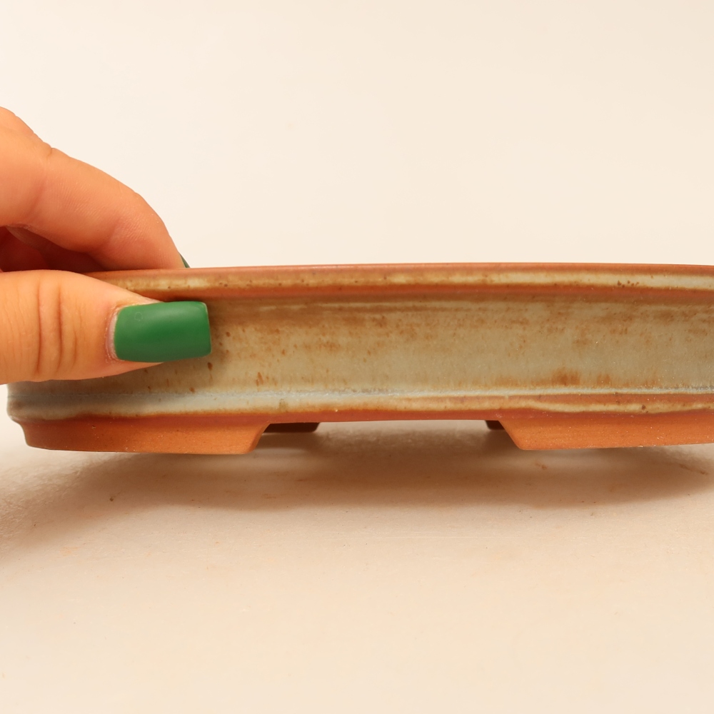 Ceramiczna miska  21 x 14,5 x 3,5 cm, kolor beżowy