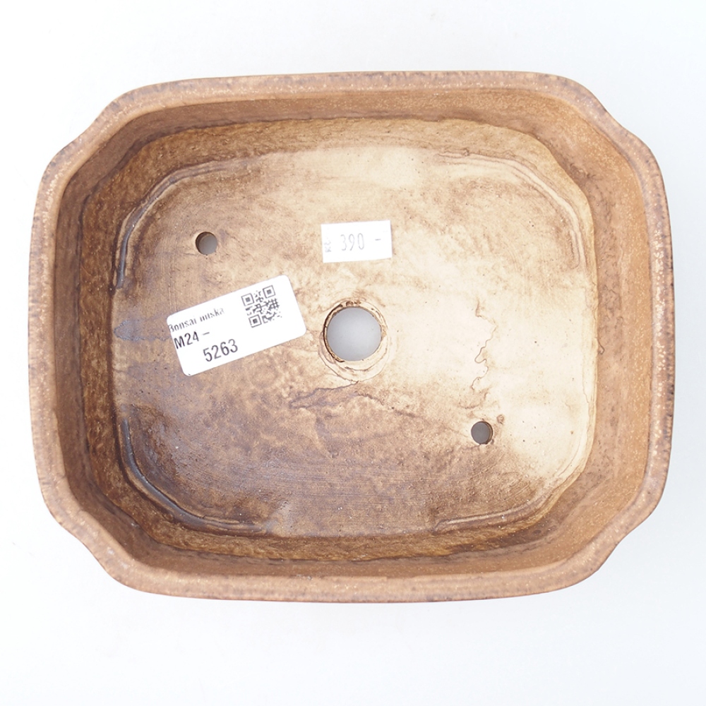 Ceramiczna miska do bonsai 17,5 x 14 x 4,5 cm, kolor różowy