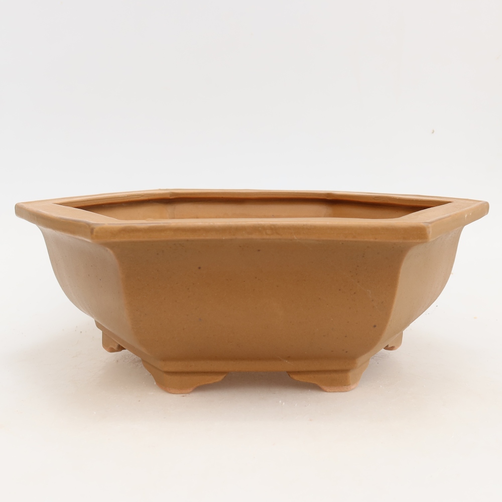 Ceramiczna miska do bonsai 28 x 24,5 x 9 cm, kolor brązowy