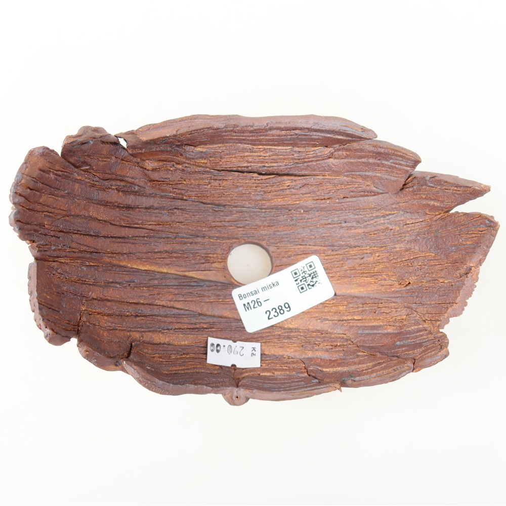 Ceramiczna skorupa  15,5 x 10,5 x 10,5 cm, kolor brązowy