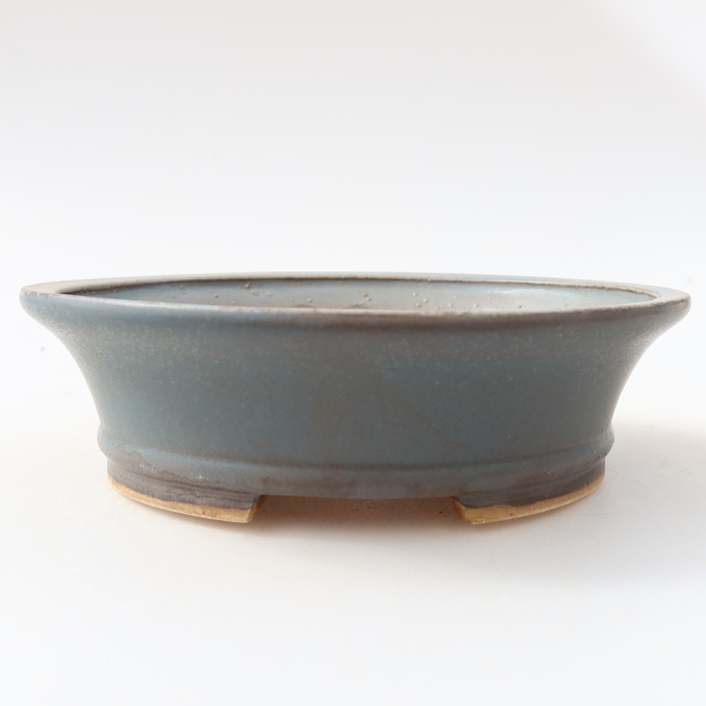 Ceramiczna miska do bonsai 14,5 x 13 x 4 cm, kolor niebieski