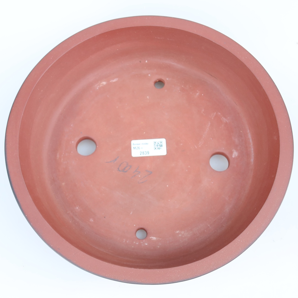 Ceramiczna miska  30,5 x 30,5 x 7 cm, kolor ceglasty