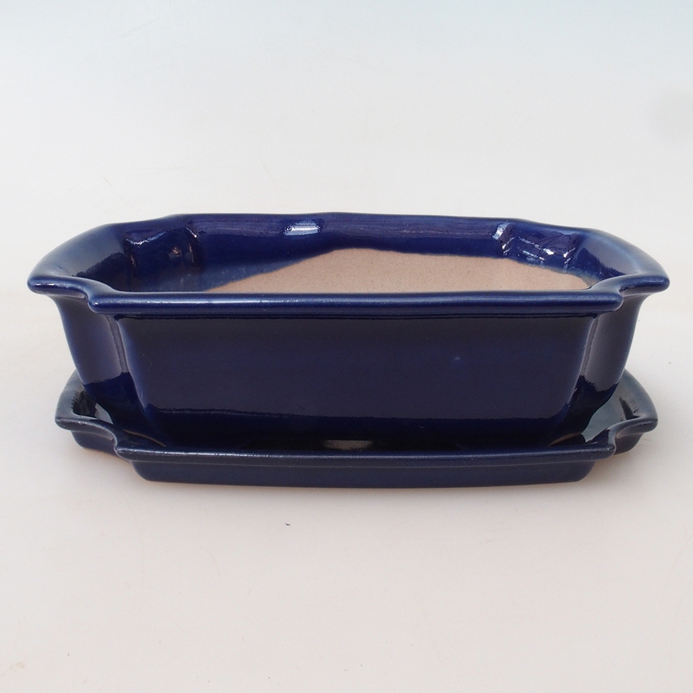 Miska do bonsai + podstawka H03 – 16,5 x 12 x 4,5 cm. 