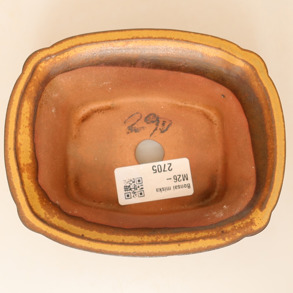 Ceramiczna miska  13 x 10,5 x 5,5 cm, kolor żółty