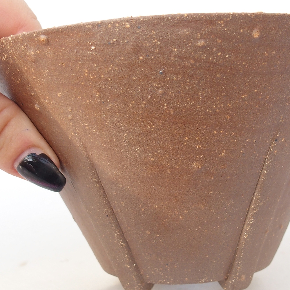 Ceramiczna miska do bonsai 15 x 15 x 9 cm, brązowa
