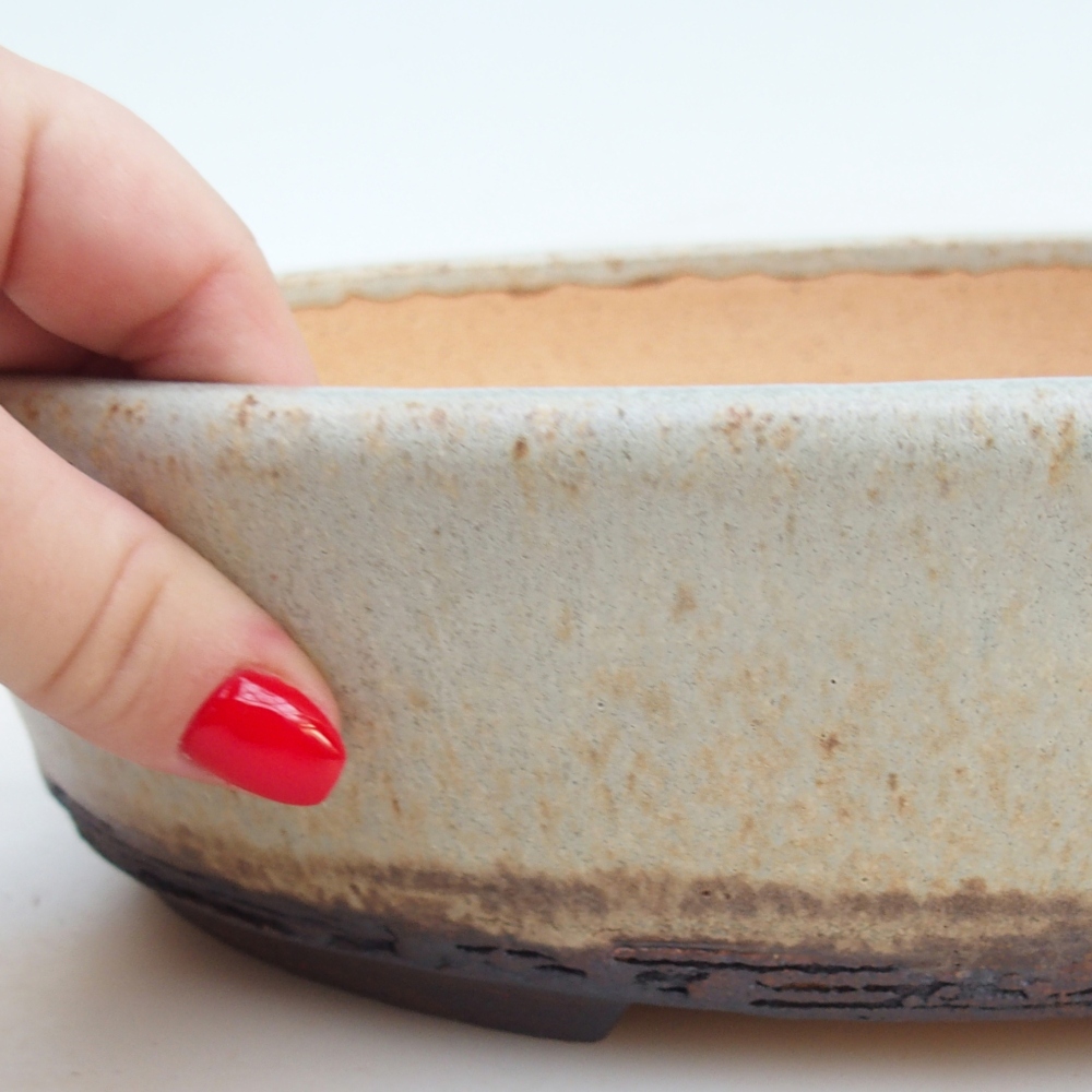 Misa do bonsai 27 x 21 x 7,5 cm, kolor beżowy