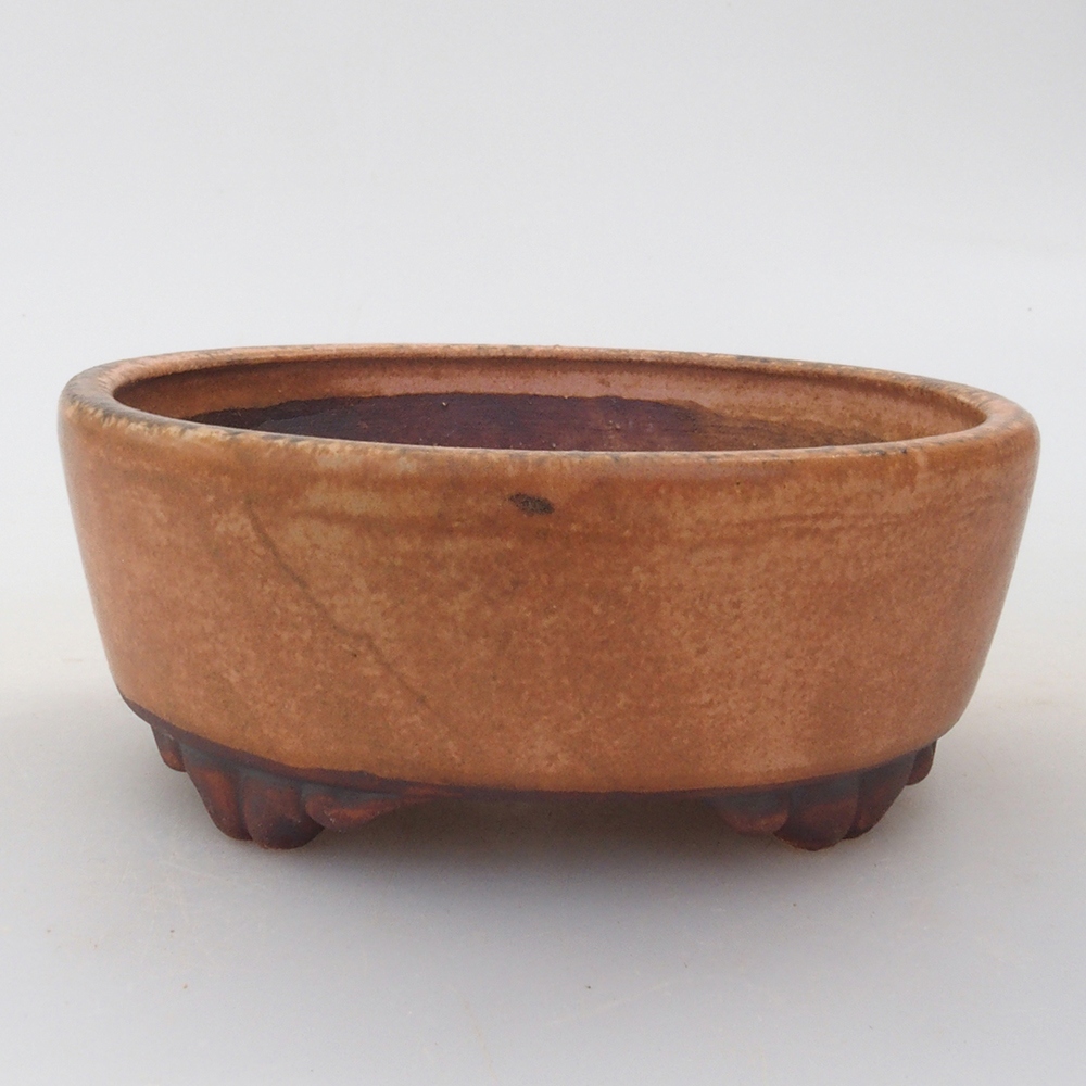 Ceramiczna miska do bonsai 9 x 8 x 3,5 cm, kolor różowy