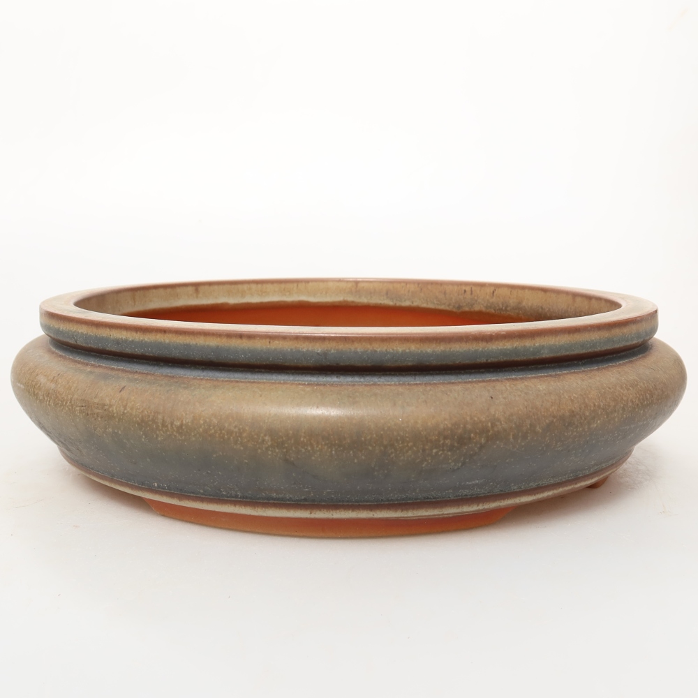 Ceramiczna muszla 23 x 23 x 7 cm, kolor brązowy