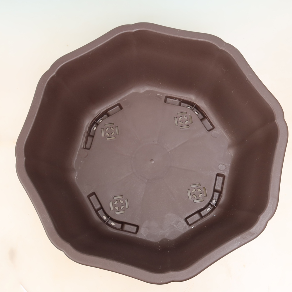 Plastikowa miska do bonsai MP-32, brązowa – 49 x 47 x 17 cm