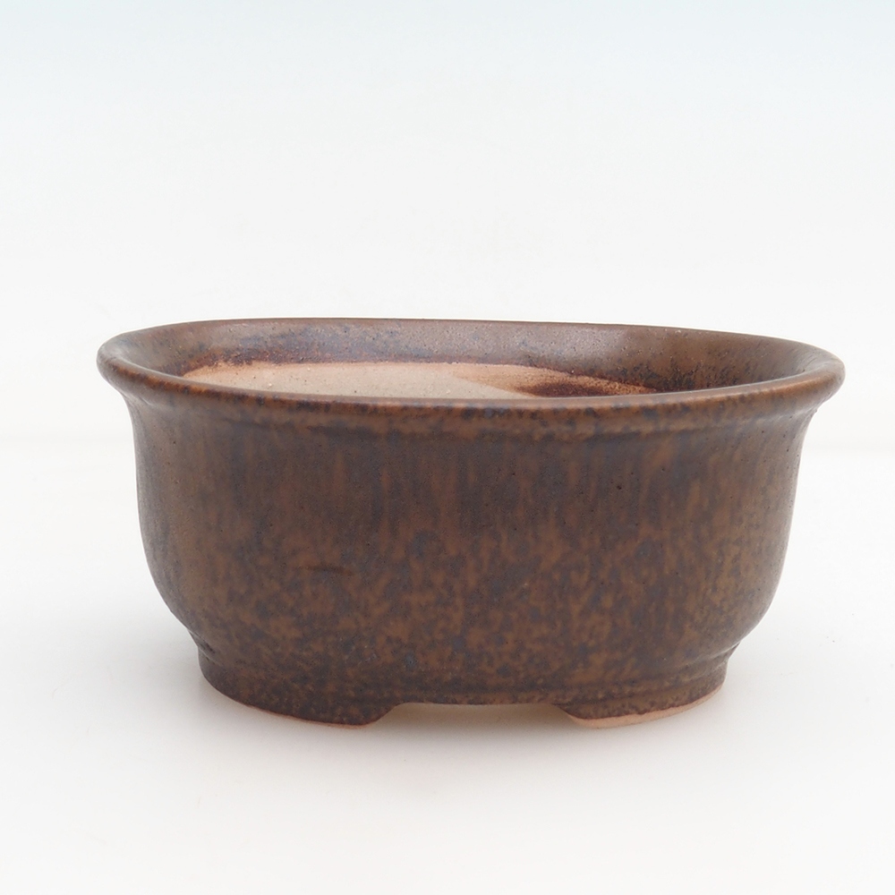 Miska bonsai + spodek H30 - 12 x 10,5 x 5,5 cm - brązowy