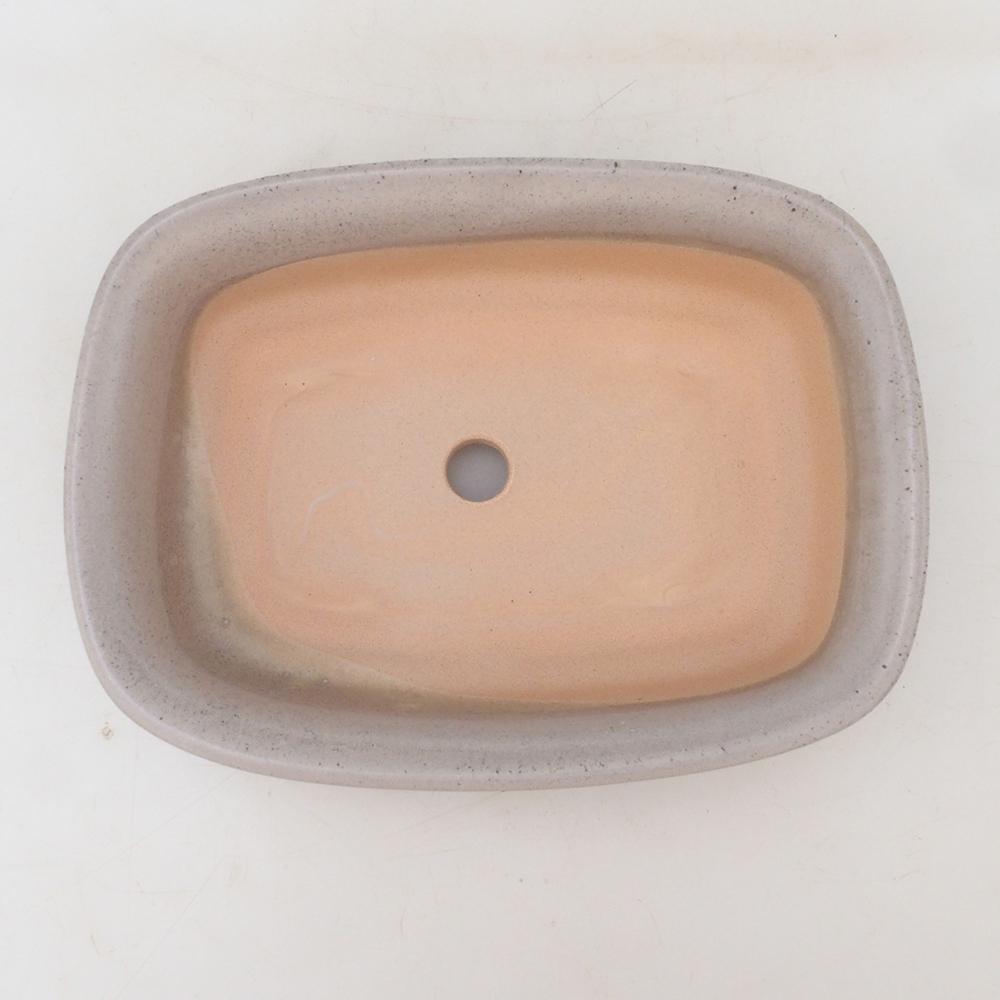 Bonsai bowl H02 - 19 x 13 x 5 cm. - beżowy