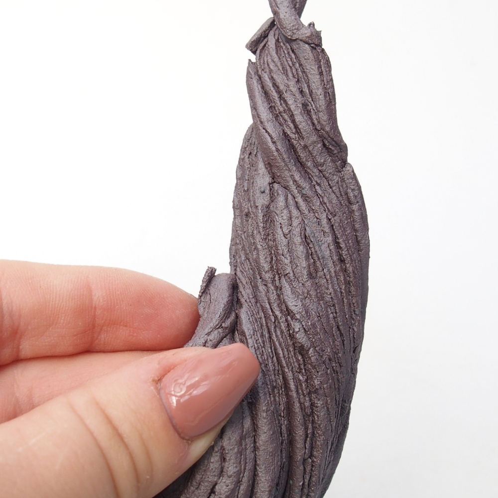 Muszla ceramiczna 11 x 6,5 x 14,5 cm, kolor metaliczny