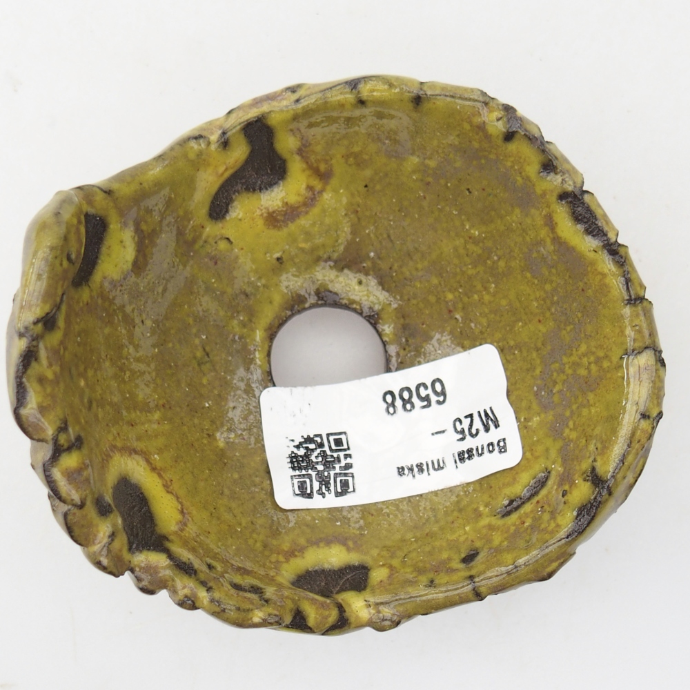 Ceramiczna skorupa 8,5 x 8 x 6 cm, żółta