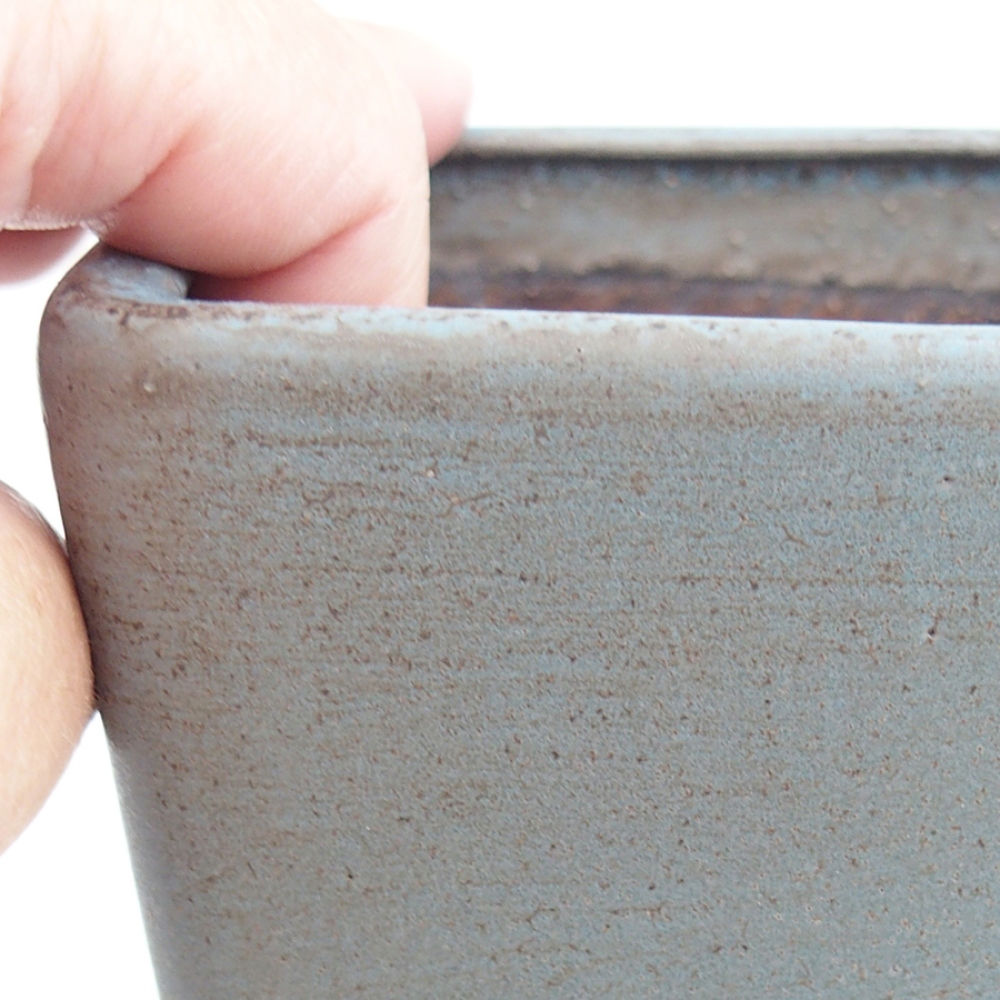 Ceramiczna miska do bonsai 10 x 10 x 12 cm, kolor niebieski