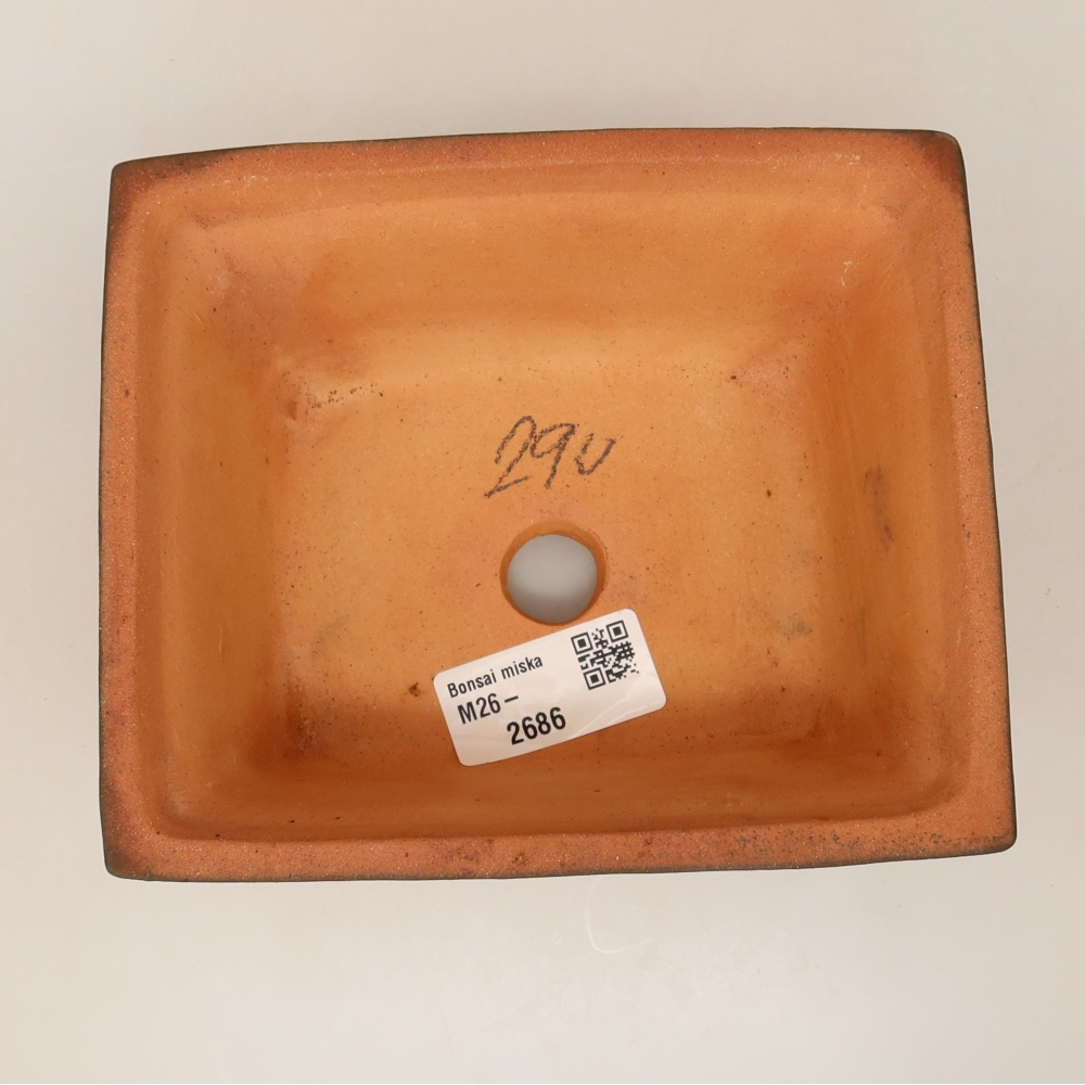 Ceramiczna miska  14,5 x 12,5 x 7 cm, kolor ceglasty