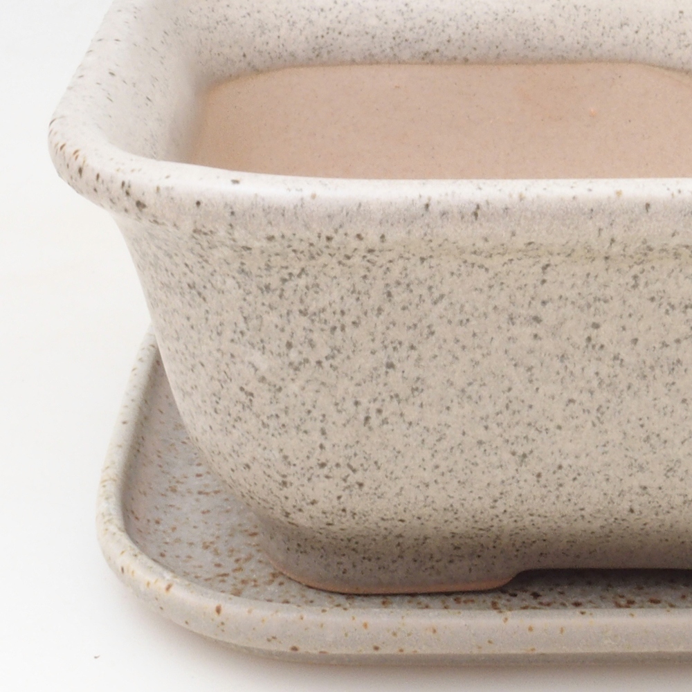 Bonsai bowl + spodek H01 - 12x9x5 cm