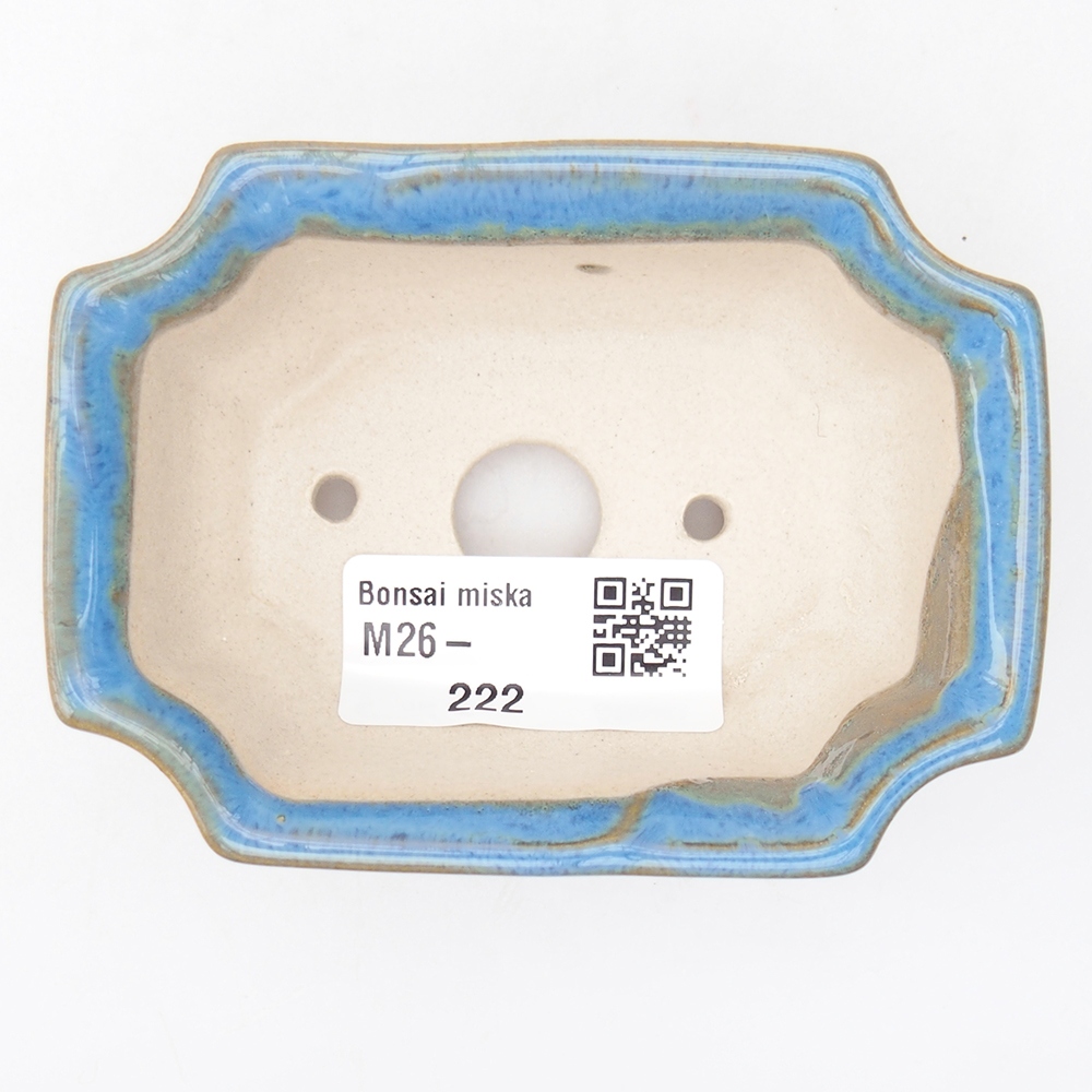 Mini miska do bonsai 9 x 6,5 x 3,5 cm, kolor niebieski