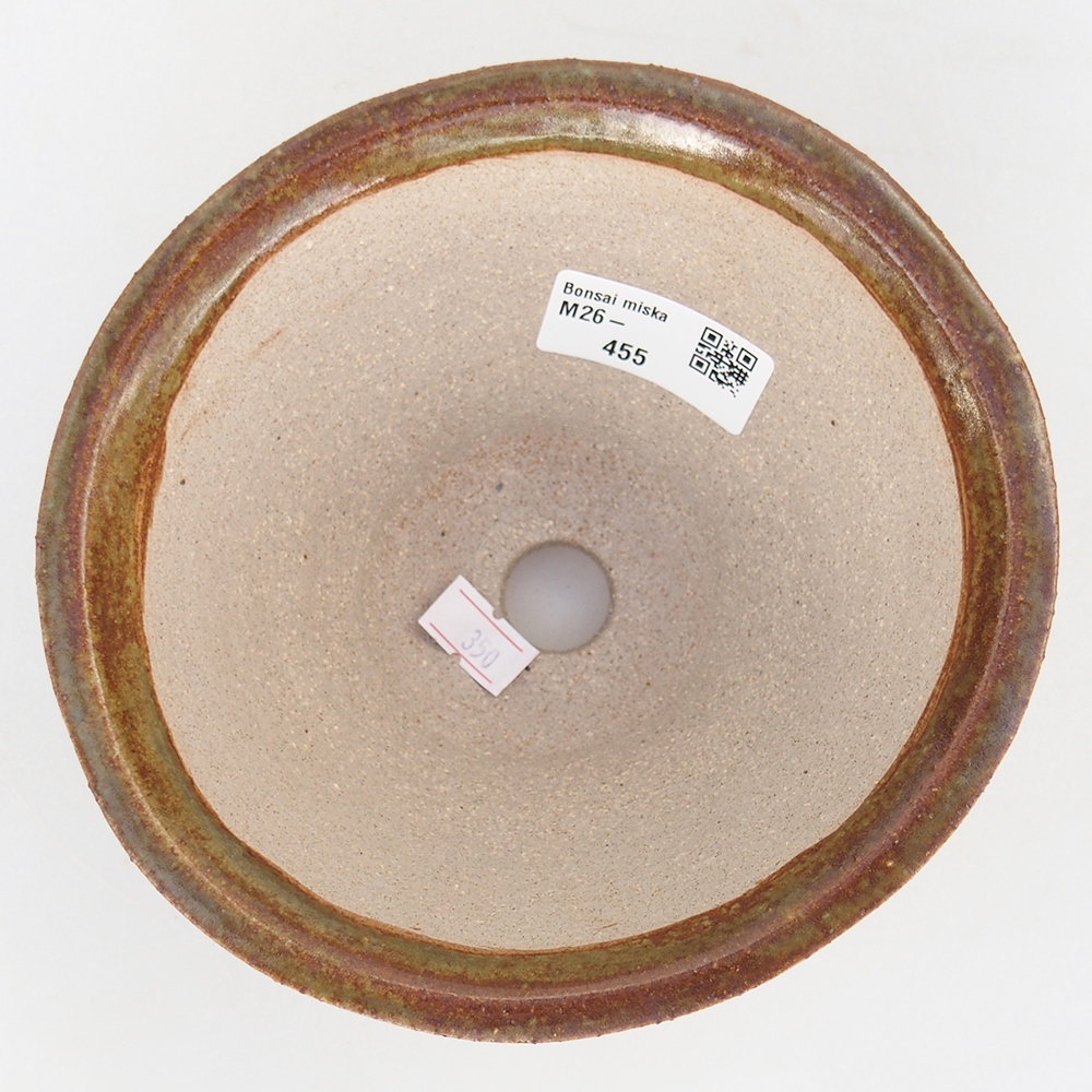 Ceramiczna miska do bonsai 15 x 15 x 9 cm, brązowa