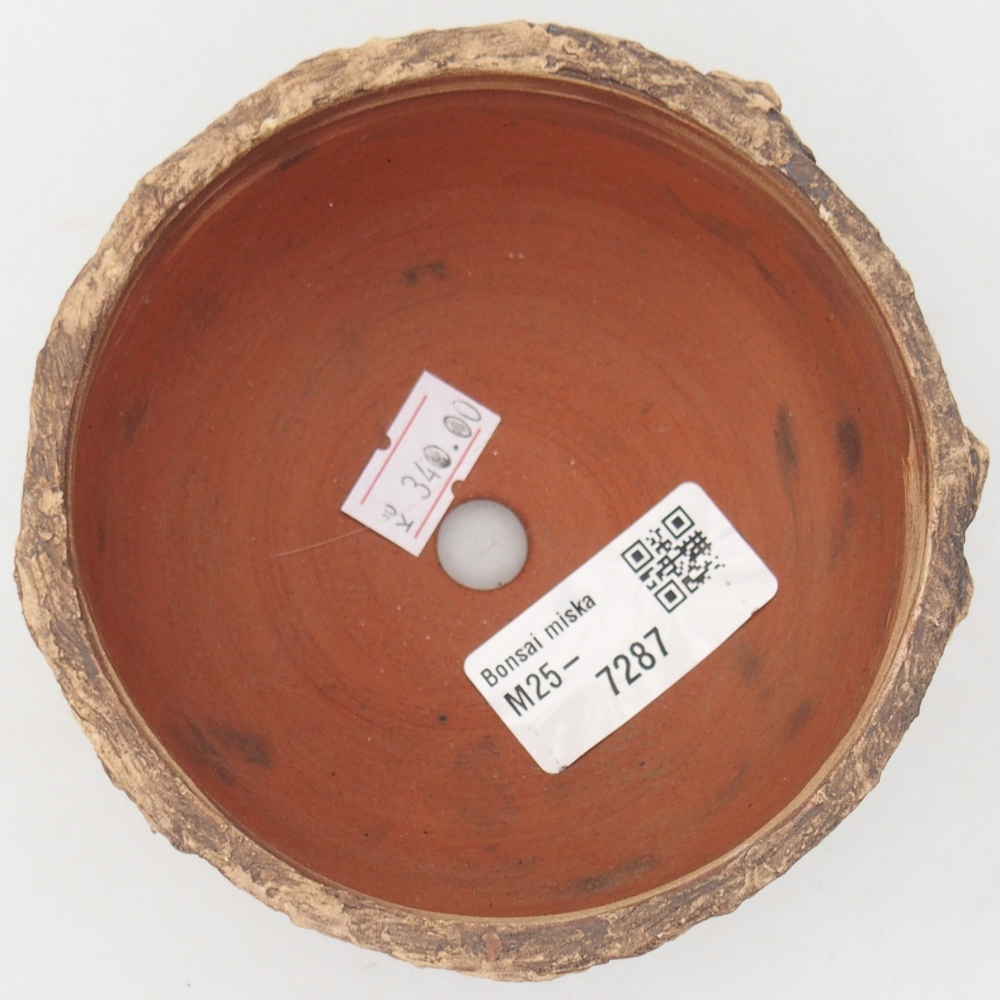 Ceramiczna miska do bonsai 10 x 10 x 6 cm, brązowa