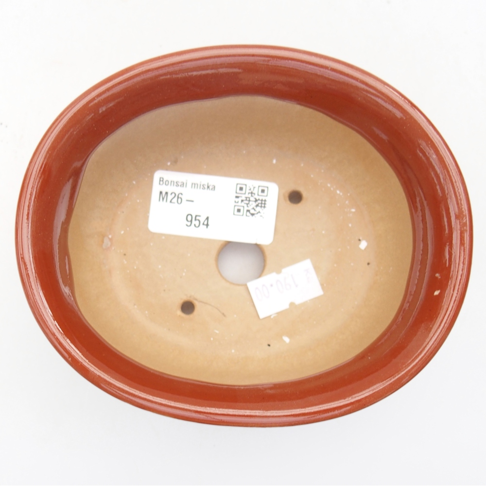 Ceramiczna miska do bonsai 12 x 10 x 5,5 cm, brązowa